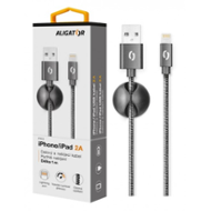 Aligator datový kabel PREMIUM 2A, Lightning černý